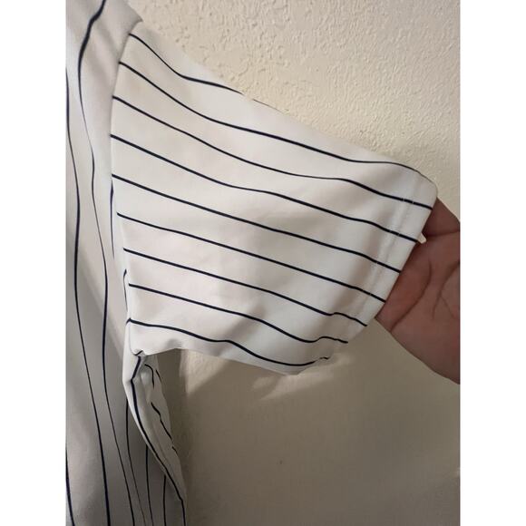 Mitchell’s & Ness New York Yankees Derek Jeter Stripped Jersey SZ 54 PLS Read - Picture 14 of 16